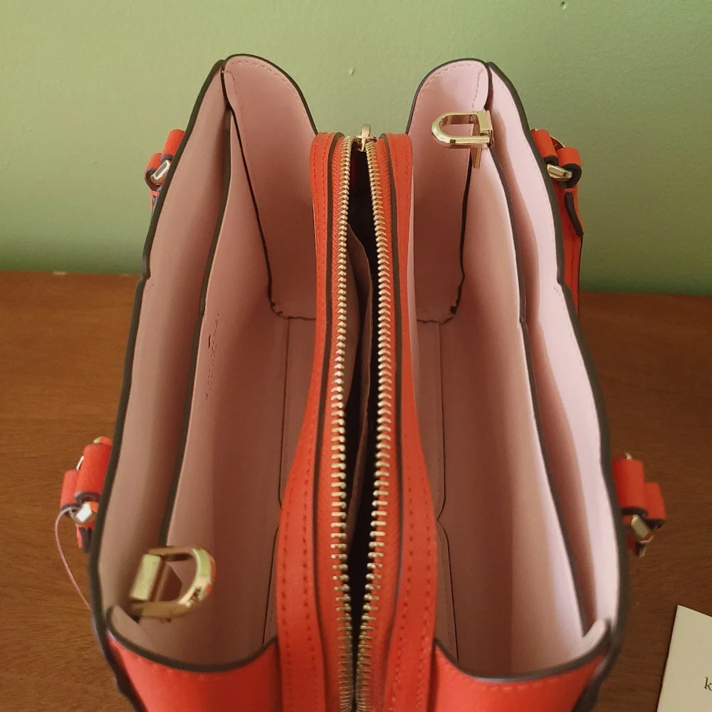 NWT Kate Spade Blood Orange Handbag and Crossbody - Picture 11 of 13